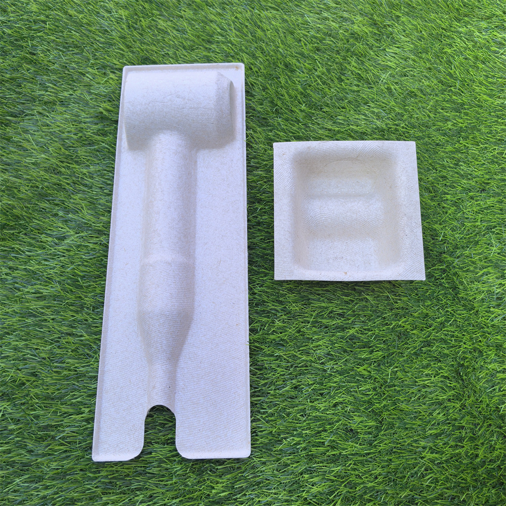 Hair dryer pulp molding packaging manufacturers ram wet pressure paper plastic plant fiber bagasse paper inner support full degradation