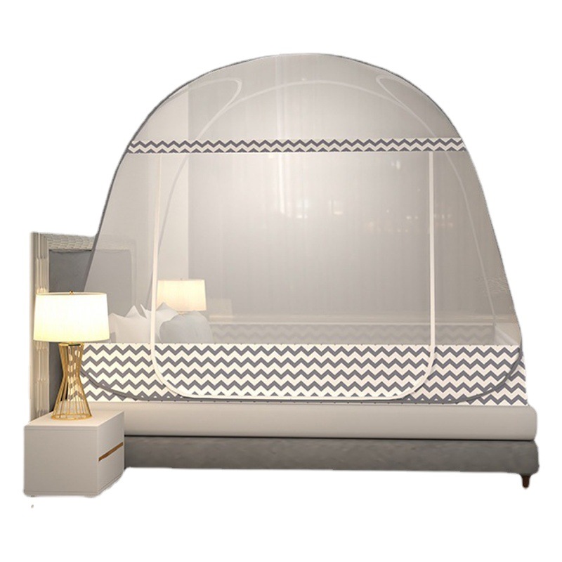 Class a Encrypted No-Installation Yurt Mosquito Net 1.8m Anti-Mosquito Full Bottom Double-Door 1.512m Bed Curtain Modern Simple