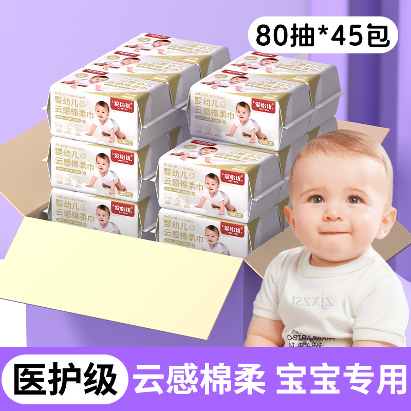 Picture of Face Towels Made of Pure Cotton, Thickened and Enlarged, Class a Disposable Face Wipes, Absorbent and Dual-Use, Baby Cotton Soft Towels Wholesale