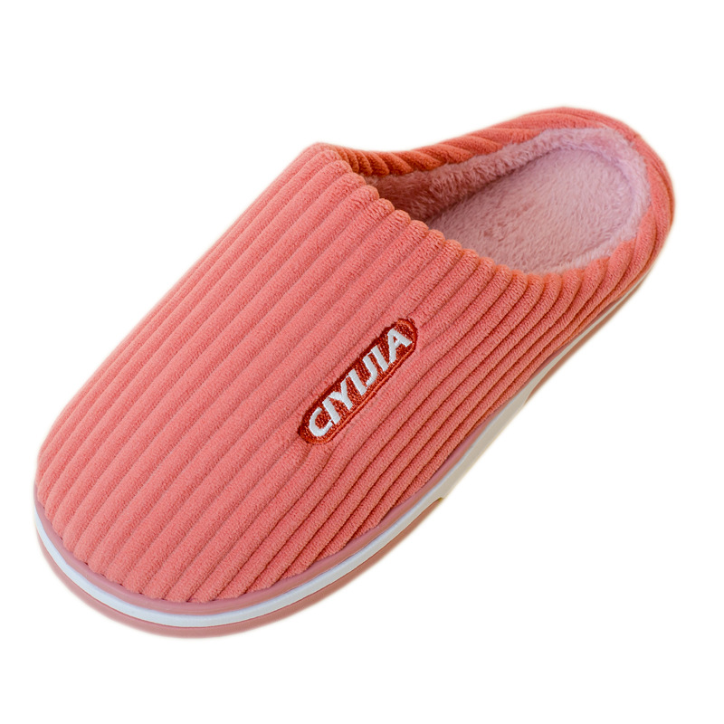 Picture of Slippers autumn and winter warm home couple cotton slippers thickened non-slip cross-border wholesale winter plush cotton slippers cross-border