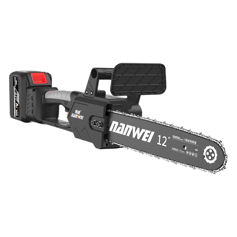 Nanwei Brushless Electric Saw Rechargeable Outdoor Household Small Electric Chain Saw Handheld Saw Wood Garden Electric Saw Logging