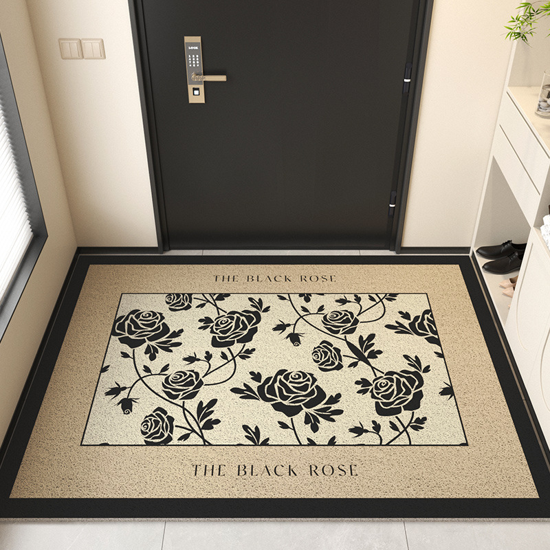 Picture of Advanced Feeling Silk Ring Floor Mat Door Mat Door Mat Door Mat Door Entrance Mat Shoe Changing Area Non-slip Foot Mat Can be Cut