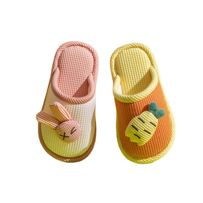 Picture of Children's Winter Indoor Cotton Slippers Cute Girls Non-Slip Thickened Warm Furry Shoes Boys Winter Slippers Wholesale