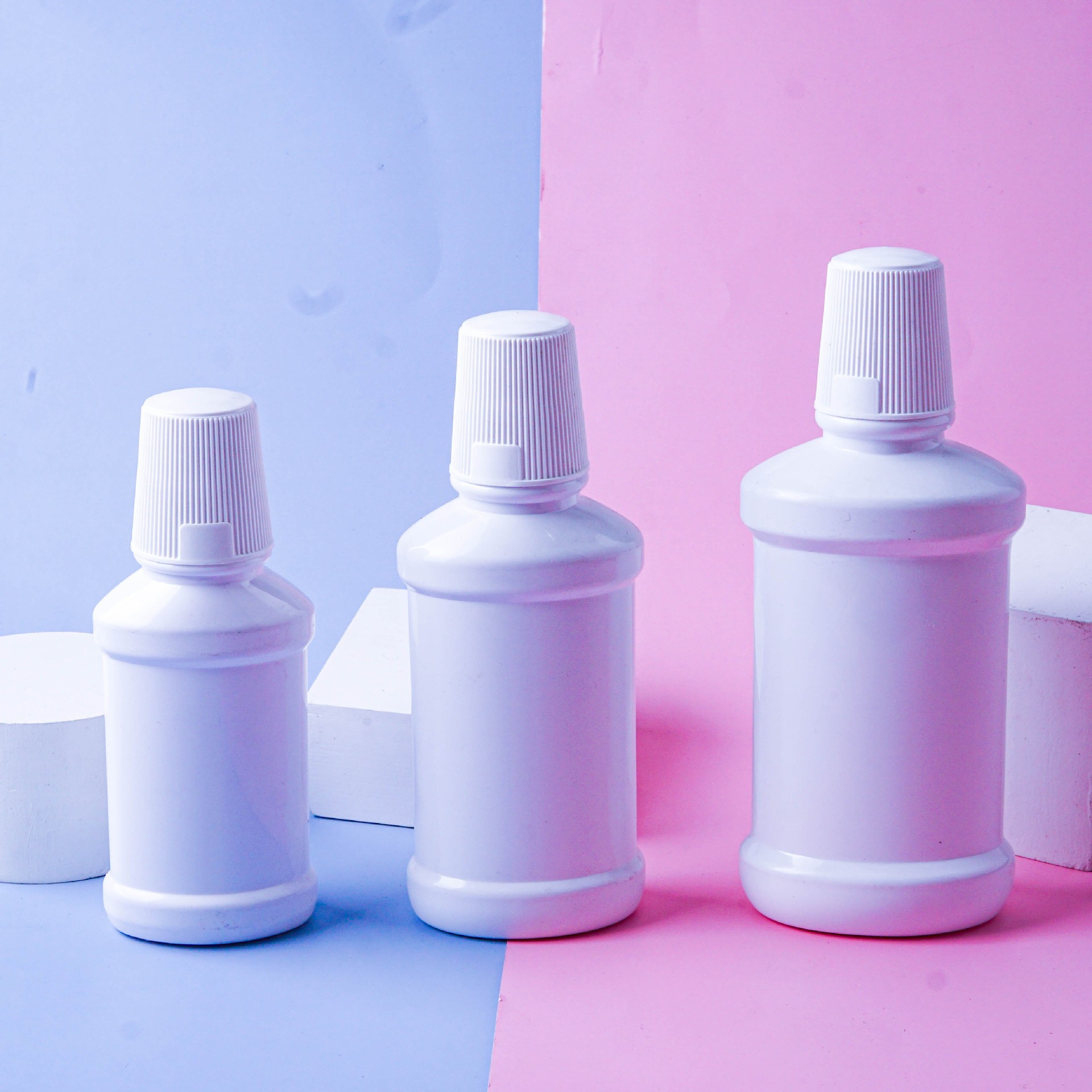 200ml 300ml 400ml white mouthwash bottle oral cleaning bottle sub-packaging liquid bottle refreshing water bottle