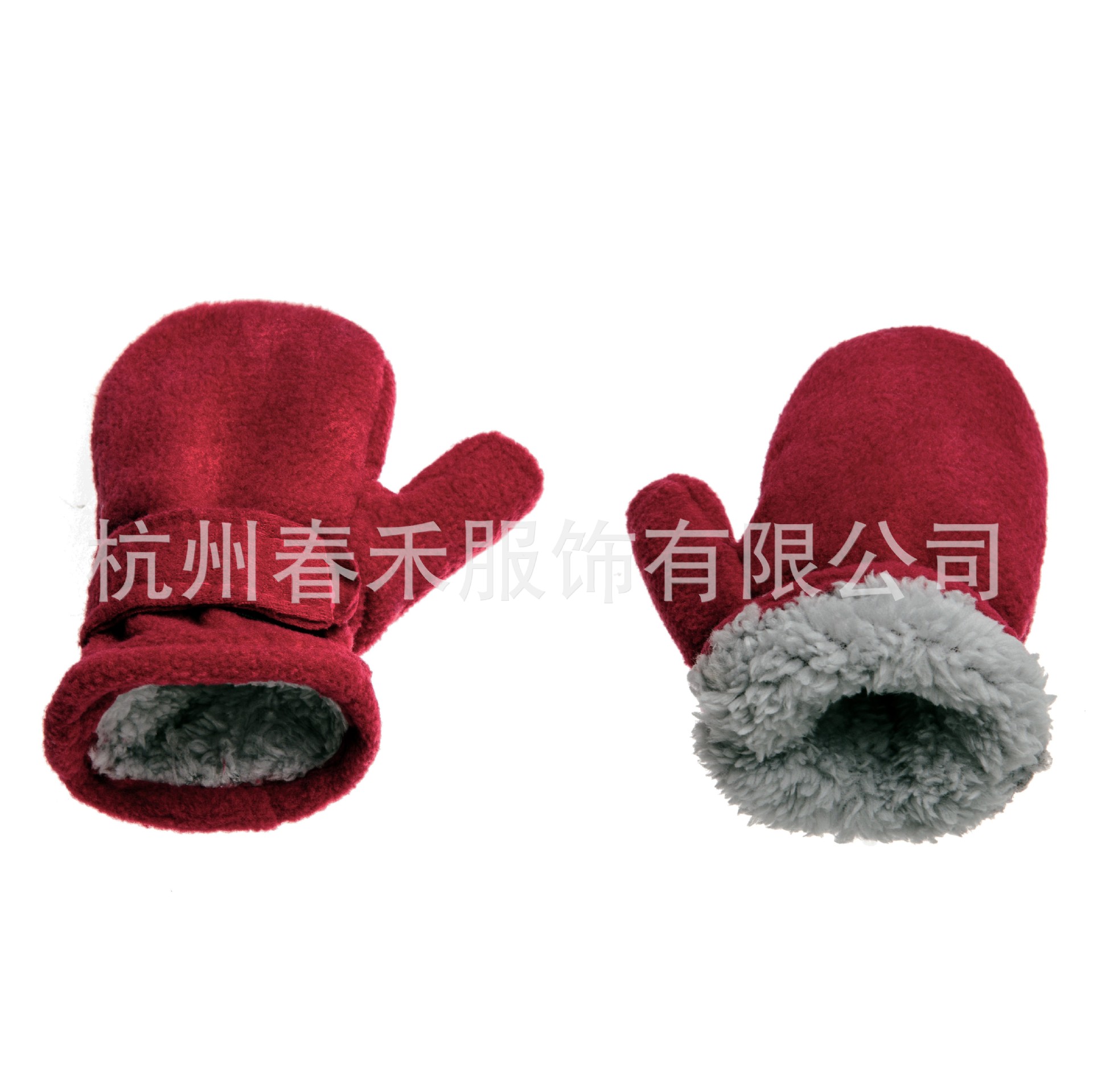 Picture of Spot 10 Colors Amazon 3 Size Cross-Border E-Commerce Kidsren's Mittens Polar Fleece Comfortable Velvet Velcro Gloves