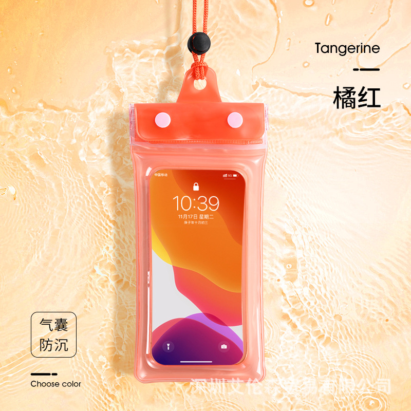 Picture of Airbag mobile phone waterproof bag touch screen 8 waterproof underwater shooting waterproof case drifting mobile phone bag waterproof bag