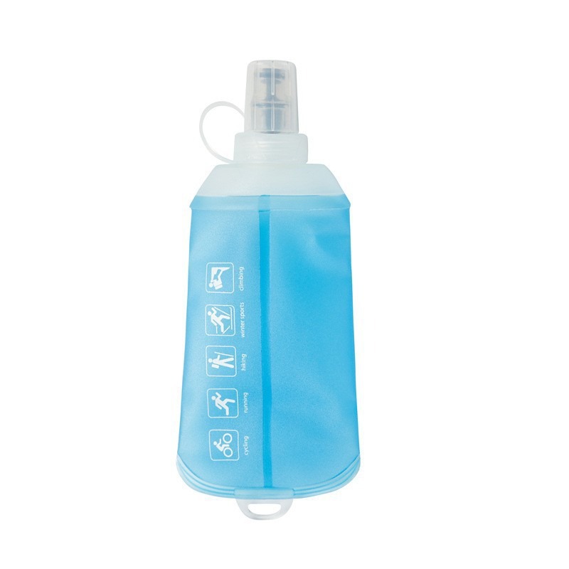 Picture of Folding Soft Water Bottle Tpu Marathon Large Capacity Cycling Mountaineering Hiking Running Soft Water Bottle Ready for Portable