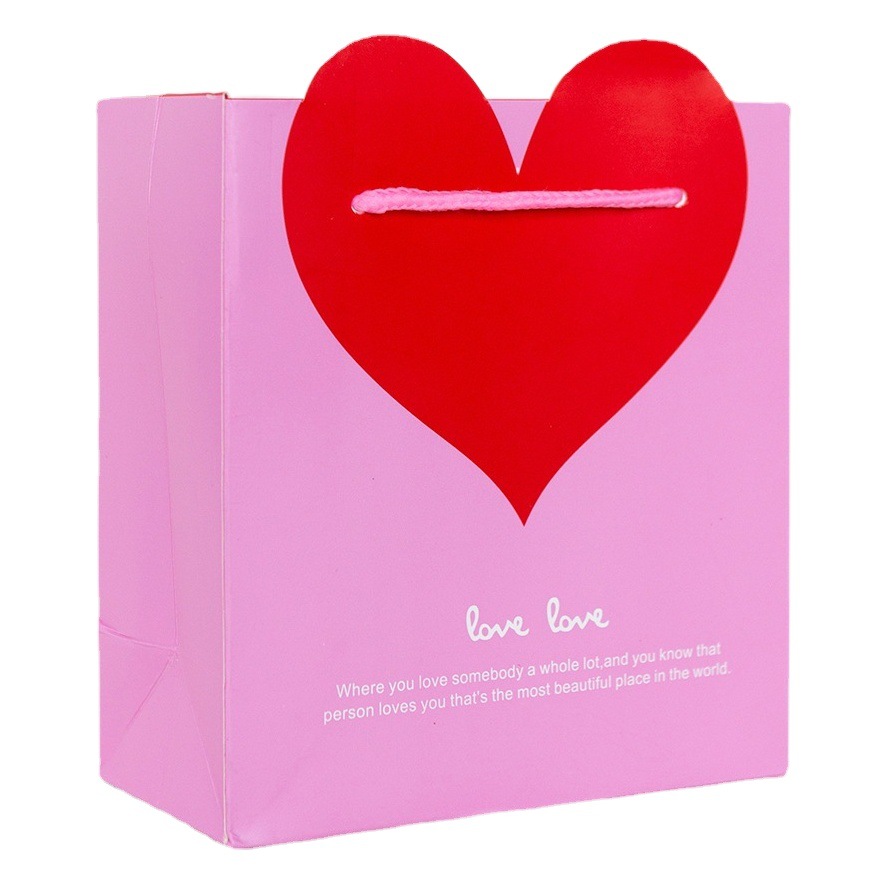 Japanese and Korean wind Three-dimensional love candy box creative birthday festive gift bag wedding flower packaging bag wholesale
