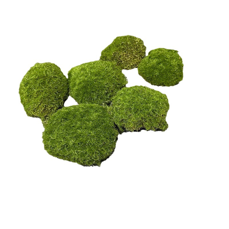 Picture of Bryophytes simulation Moss block hair planting stone size matching Moss stone moss lawn flocking decoration soft