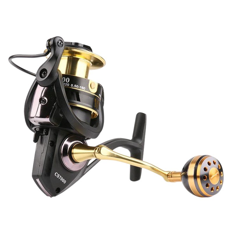 DEFK DIY modified rocker screw-in metal fishing wheel stainless steel threaded spinning wheel fishing reel fishing accessories