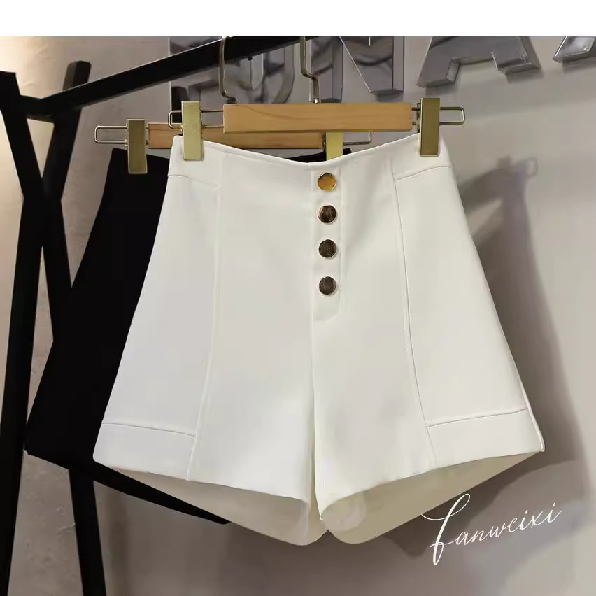 2023 Explosions High Waist Slimming Casual Wide Leg Pants Women's Summer Irregular Suit Material a Short Pants ins Hot Pants