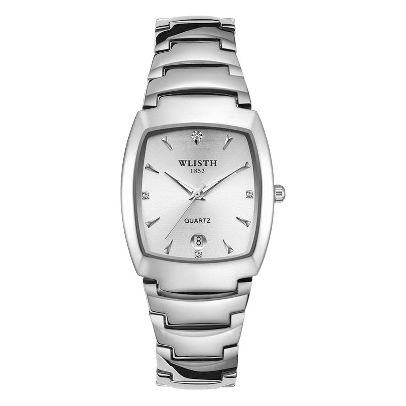 Swiss brand women's watch men's watch couples watch square men's watch luminous steel band watch wholesale generation