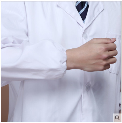 Picture of In-Stock Long-Sleeve and Short-Sleeve White Lab Coats, Thickened Version for Men and Women, Laboratory Physician Uniforms, Doctor White Coats, Thick