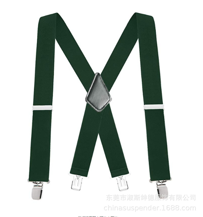 Picture of Cross mirror e-commerce men's strap clip widened 5.0cm suspenders adult men's work strap clip men's strap