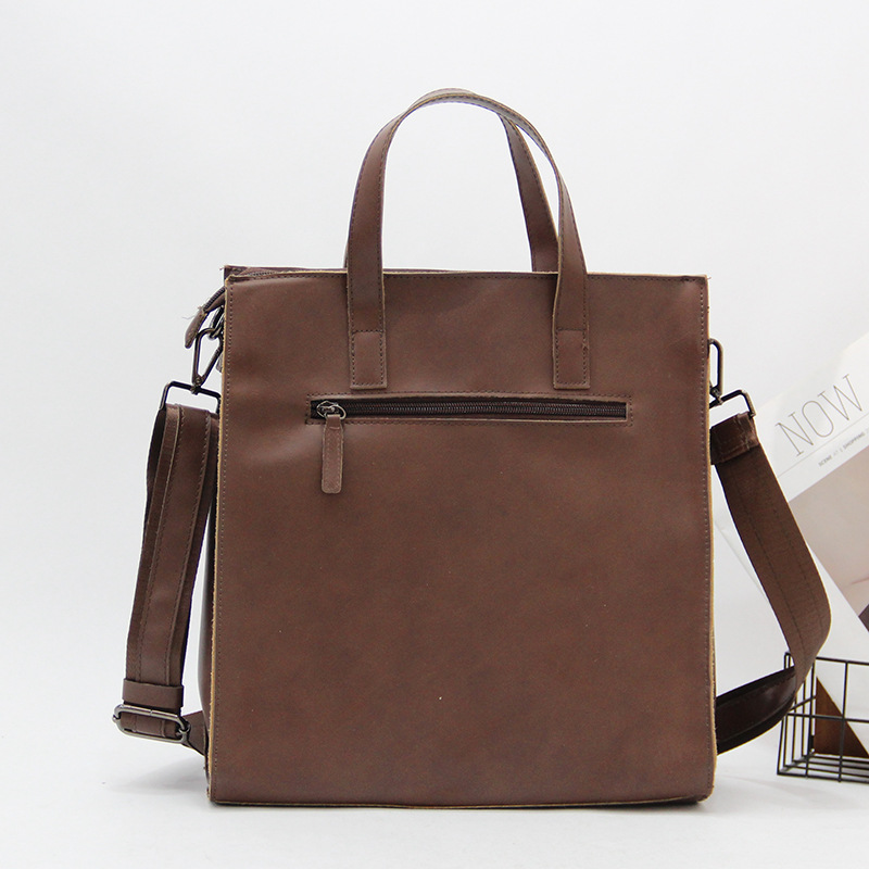 Picture of Men's Bag Handbag Small Trend Briefcase Crazy Horse Leather Shoulder Bag Trendy Large Capacity Crossbody Bag