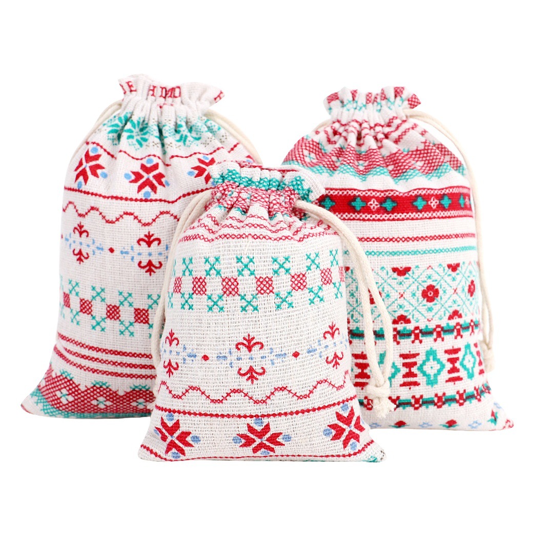 Factory wholesale Christmas gift bag wholesale Halloween candy packaging bag Christmas gift cotton bag spot
