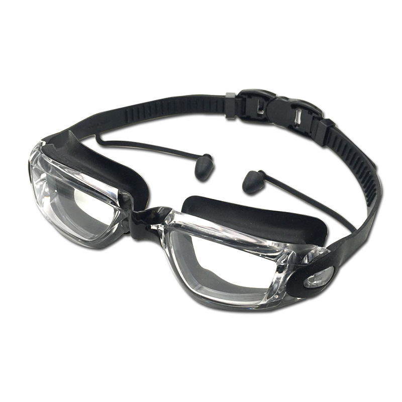 Picture of Swimming Goggles Wholesale Waterproof Anti-fog HD Flat Light Myopia Adult Swimming Glasses Large Frame Swimming Goggles