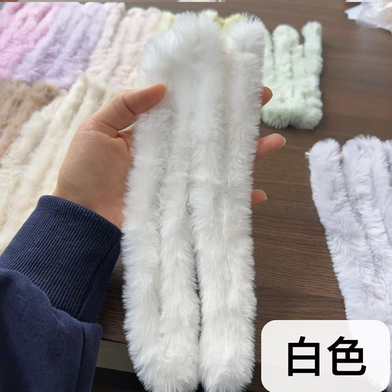 Picture of 20mm imitation rabbit hair twist stick thickened ultra-dense plush handmade DIY doll simulated puppy color wool strip raw material