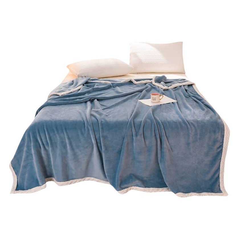 [Postage gift bag] New thick solid color milk fluff blanket live welfare supply a generation of hair