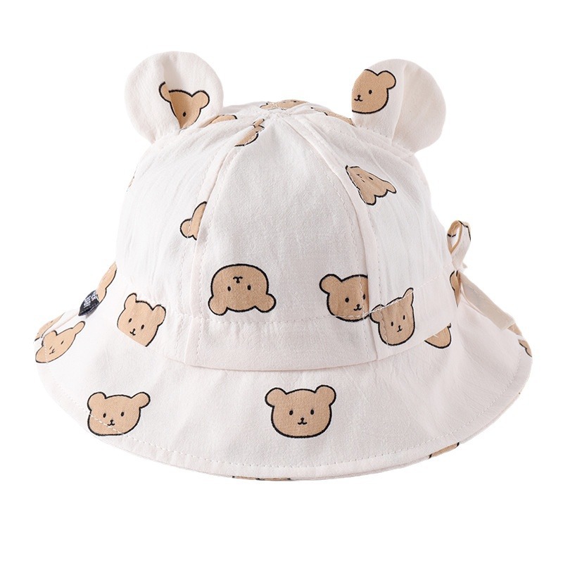 Picture of Children's Baby Hat Baby Autumn Spring Summer Spring Sunscreen Hat Sunshade Hat for Boys and Girls Fisherman Baby Basin Hat