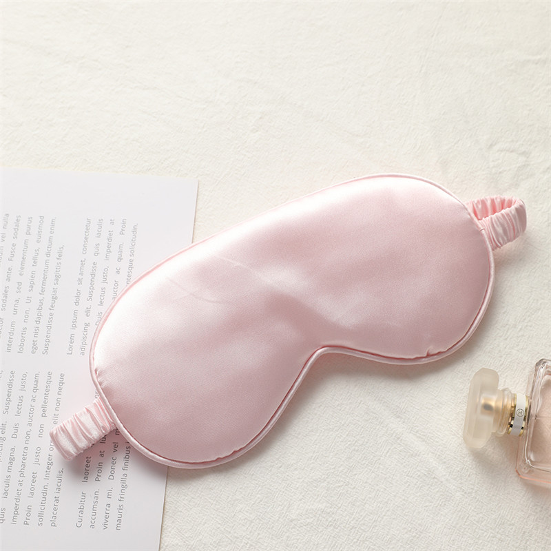 Picture of New double-sided artificial silk eye mask sleep elastic travel lunch break eye mask printed aviation eye mask wholesale