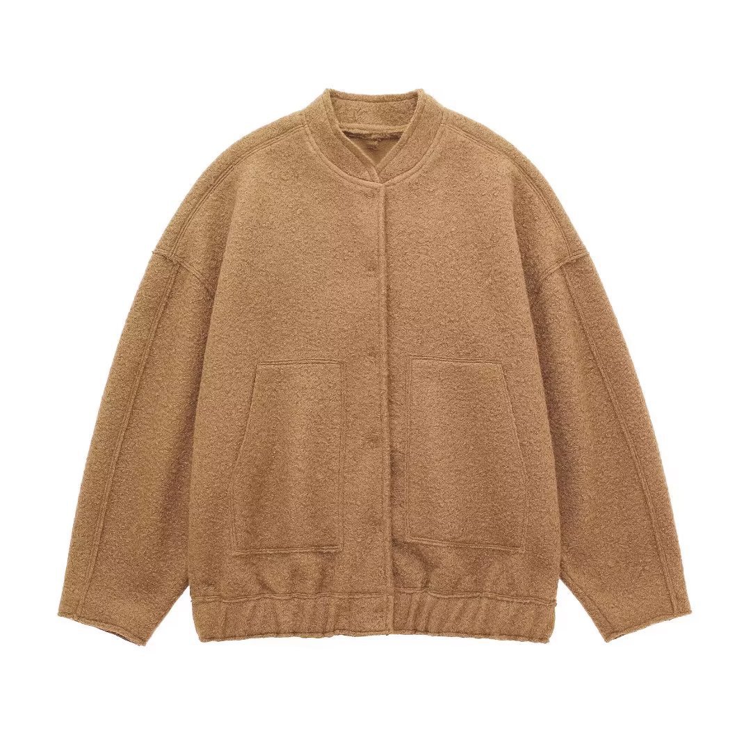 Picture of TAOP & ZA spring new women's collar pocket loose pilot coat 5070/158 5070158