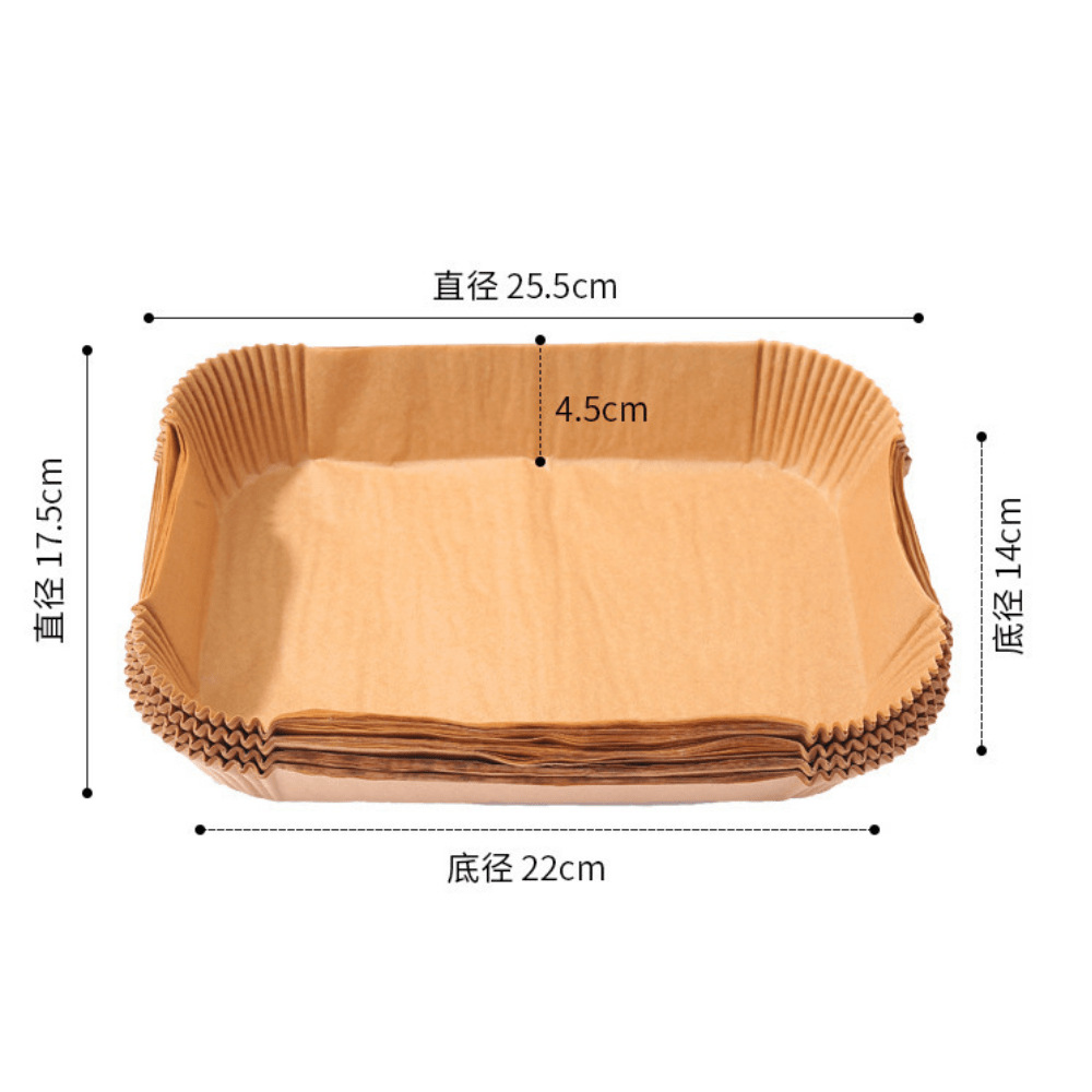 Picture of Cross-Border Air Fryer Paper Oil-Absorbing Paper Food-Specific Silicone Paper Baking Paper Plate Square Air Fryer Special Paper