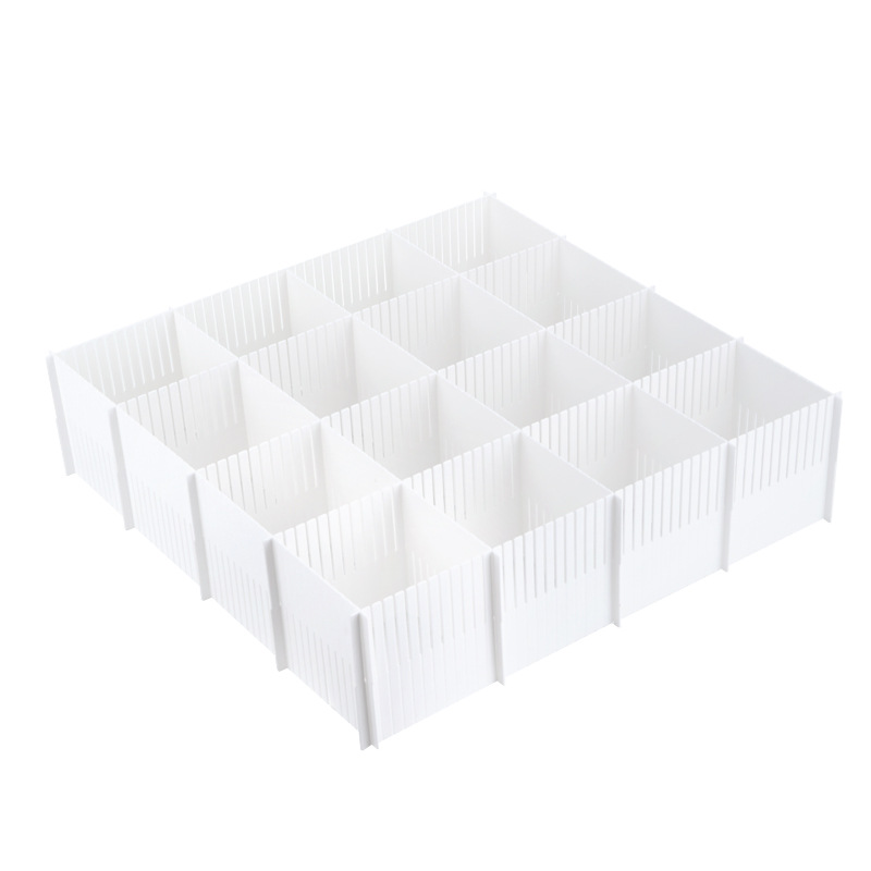 Picture of Household drawer divider free combination underwear socks classification partition wardrobe storage partition layered finishing board