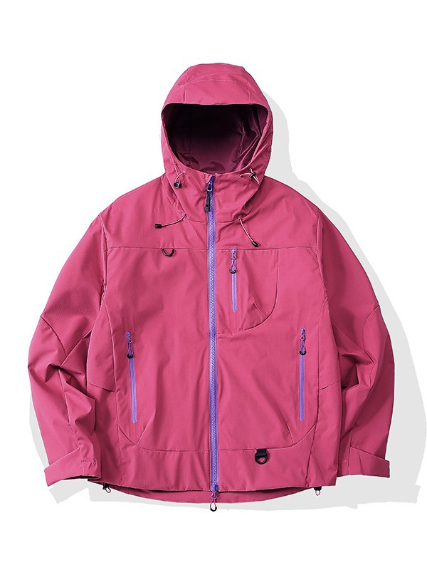 Mountain Style Outdoor Purple Jacket Group Purchase Jacket for Women 2025 New Windproof and Waterproof Mountaineering Clothing Hiking into Xizang