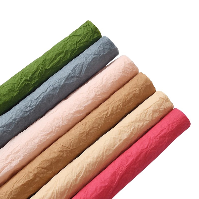 Snow Nai Paper Puffy Hand-rubbed Paper Folded Paper Flower Shop Wrapping Material Waterproof Flower Bouquet Wrapping Paper Floral Materials