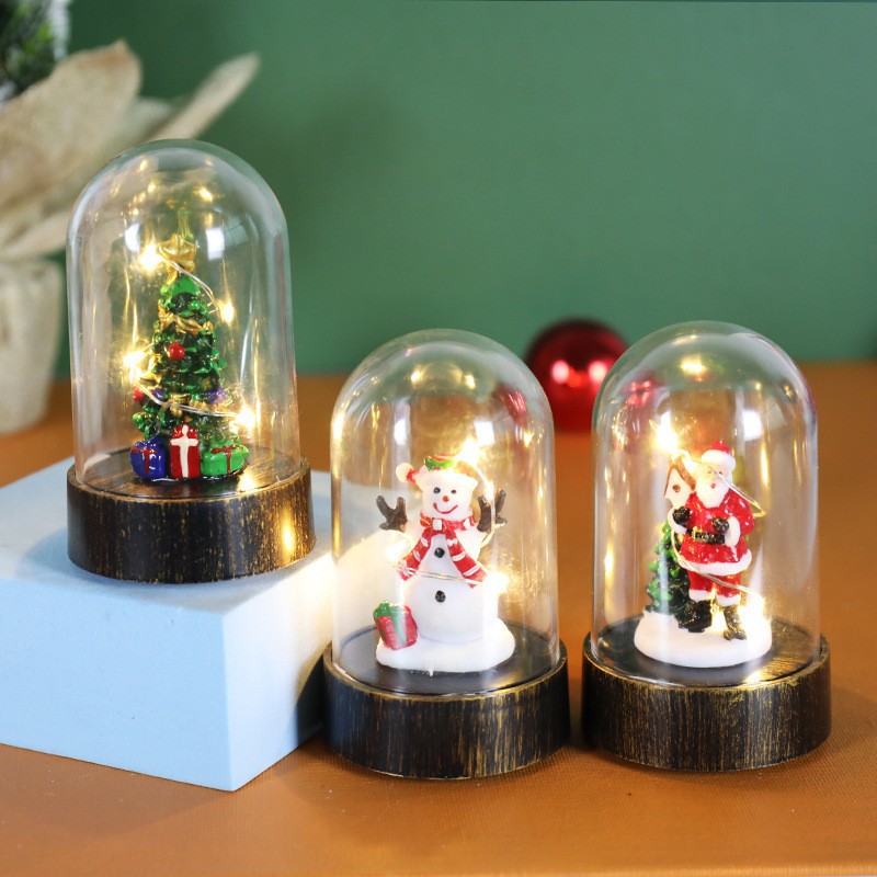 Christmas decorations for the elderly snowman night lights Christmas creative gifts desktop ornaments Christmas decoration wind lights