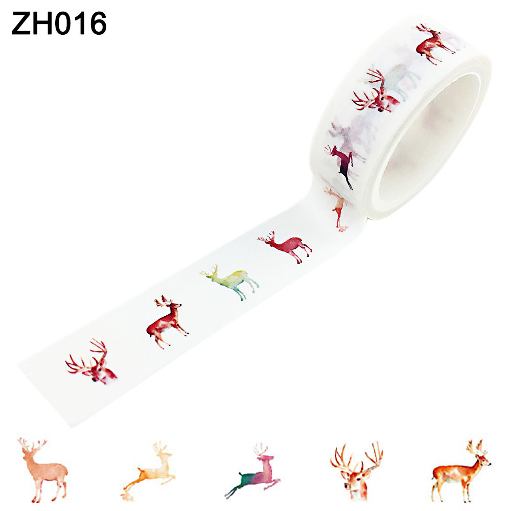 Picture of Manufacturers cross-border a generation of cartoon Christmas festival DIY decorative stationery color hand account stickers and paper tape