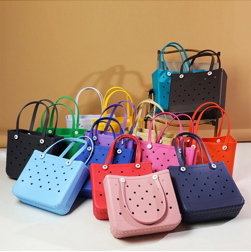 in stock Eva Hole Bag Shoulder Bag Eva Beach Bag Storage Bag Soft Waterproof Wear-resistant Swimming Beach Bag