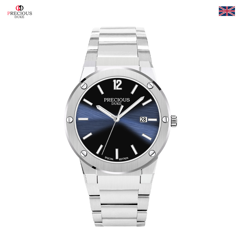 PRECIOUS DUKE Precious Duke British Brand Simple Men's Luminous Steel Strip Quartz Watch Manufacturers Cross Border