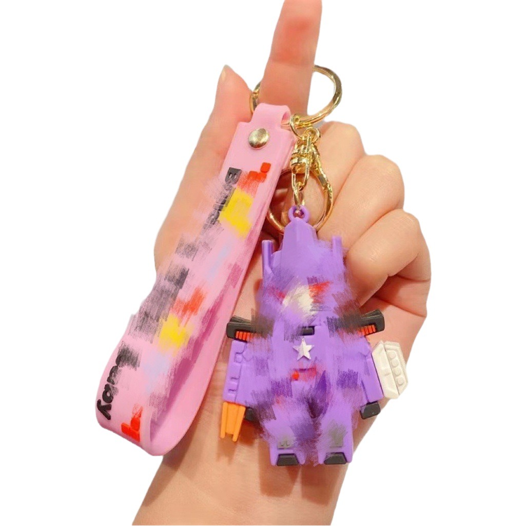 Cartoon Transformers Keychain Lamb Sean Pendant Optimus Prime Bumblebee Pendant Car Key Chain Gift