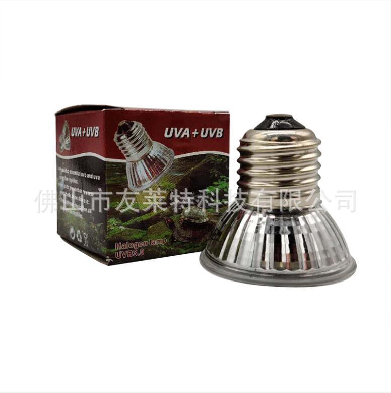 Picture of Spot Turtle Basking Lamp E27 Halogen Lamp Cup Uva Uvb Climbing Pet Basking Lamp Small Sun Lamp Heated Bulb