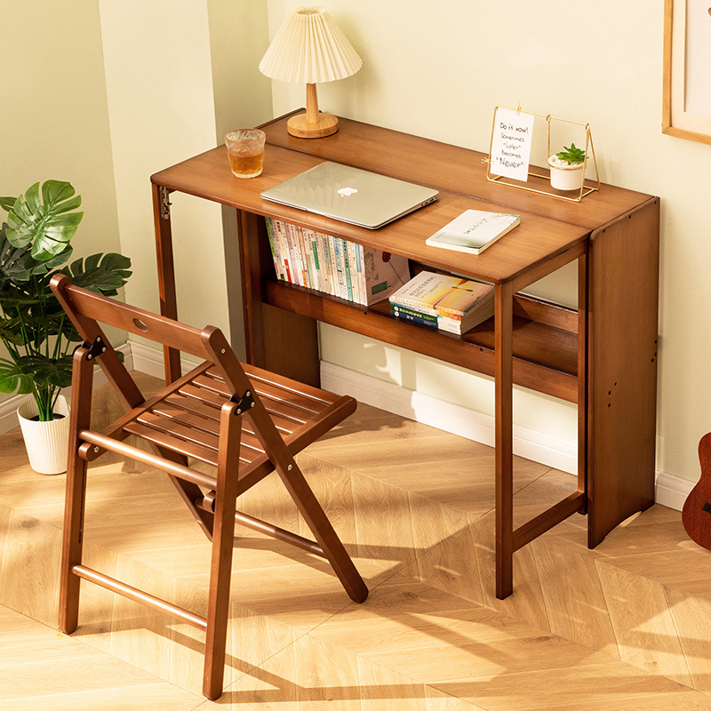 Picture of Foldable Student Desk and Chair Study Desk and Chair suit Home Computer Desk Desktop Table Simple Children's Study Desk