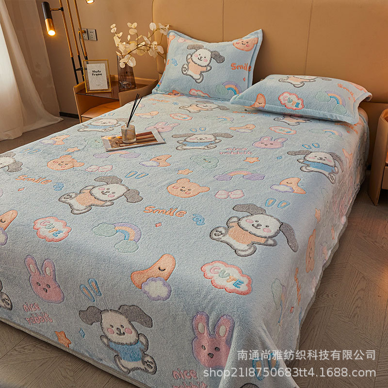Picture of Blanket Coral Fleece Cover Blanket Flannel Blanket Cartoon Sofa Blanket Single Bed Sheet Single Air Conditioning Nap Blanket Quilt
