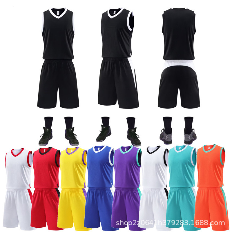 Basketball uniform suit boys and children training jersey female competition team uniform boys vest primary and secondary school training camp wholesale