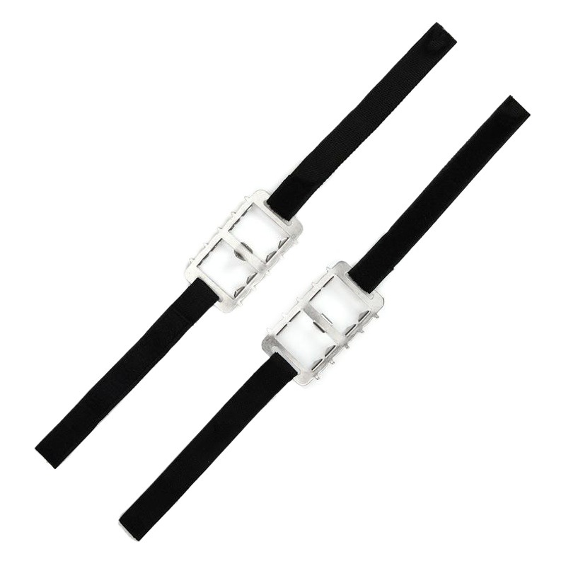 Ayxsee Outdoor 10-Tooth Steel Snow Shoe Covers Ice Grips Urban Ice Fishing Shoe Chains Anti-Slip Tool