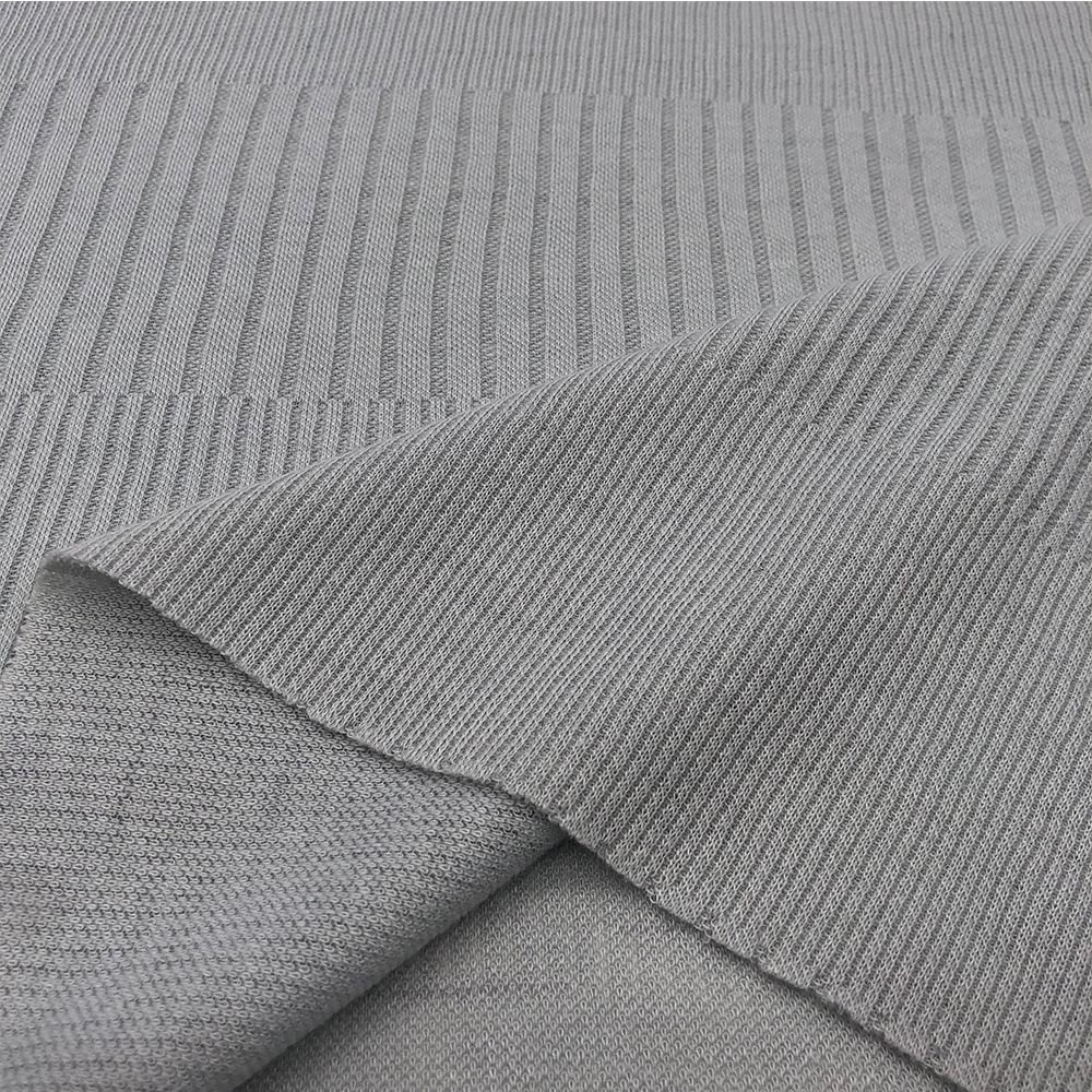Picture of Threaded Pit Strip Three-stick Spring and Summer Explosions Clear Texture Women's Top Base Shirt Short Skirt Dress Knitted Fabric