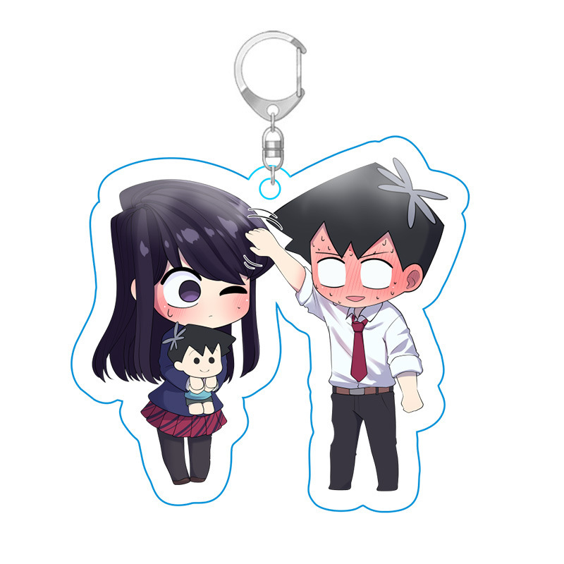 Picture of Ancient students have communication disorders animation surrounding only wild people key chain acrylic key chain hanging