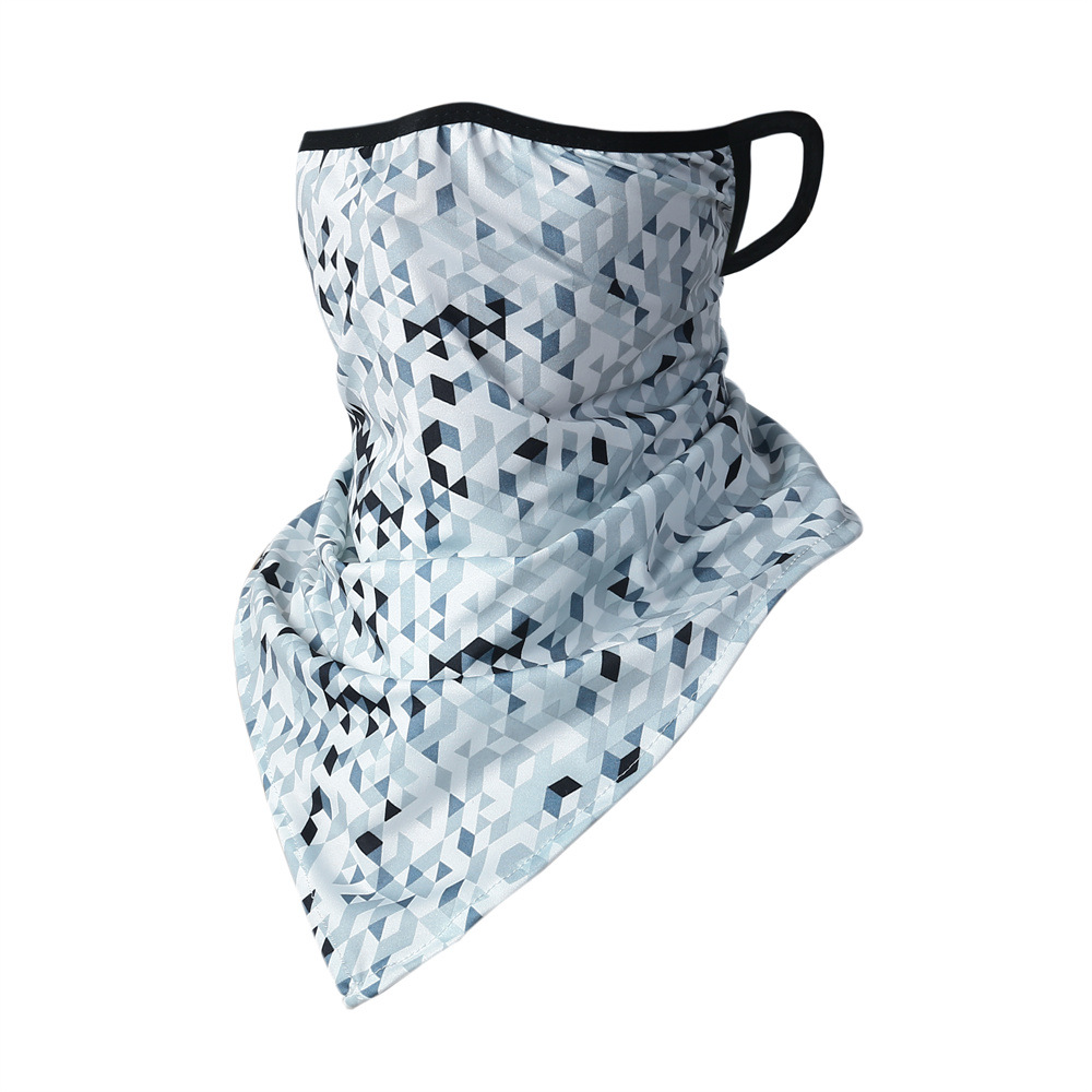 Picture of Outdoor riding triangle towel ice silk sunscreen hanging ear triangle towel summer sports outdoor breathable fishing camouflage mask