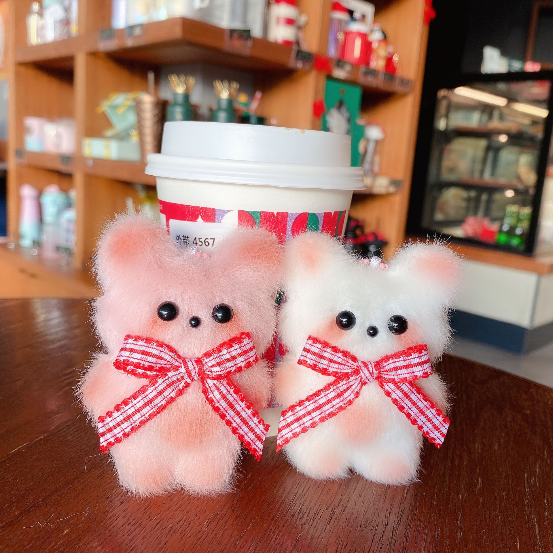 Cry Bear Plush Keychain Cartoon Toy Bag Pendant Cute Hand-made Small Gift Gift Wholesale Jewelry