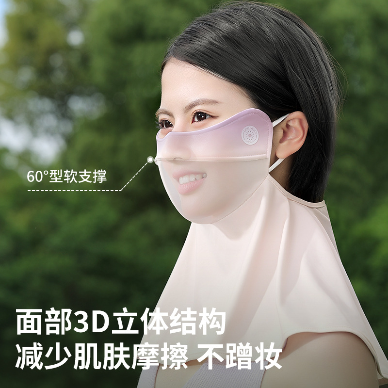 Picture of 23 Summer New Ice Silk Sunscreen Mask Women's Outdoor Riding Lightweight Breathable Eye Corner Sunshade Mask XKZ57