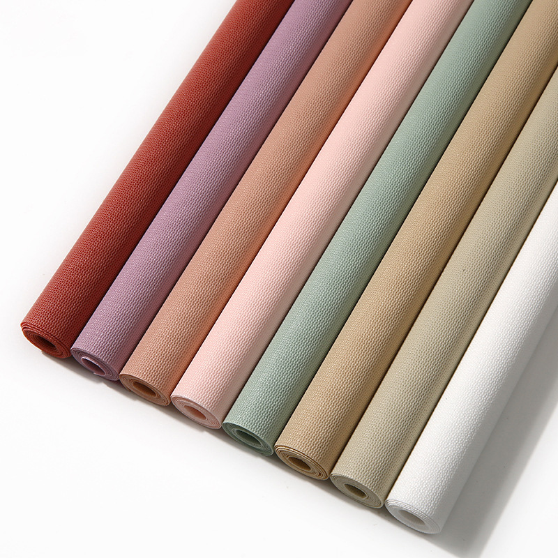 Kaffin Paper Solid Color Paper Flower Wrapping Paper Thickened Waterproof Three-Dimensional Embossment Paper Art Paper Flower Wrapping Paper Flower Art Material