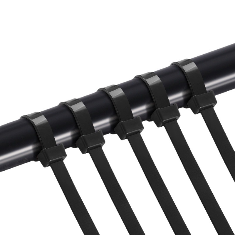 Picture of Black nylon cable tie factory wholesale black and white 3 X100 150200 4*200 plastic rolled cable tie
