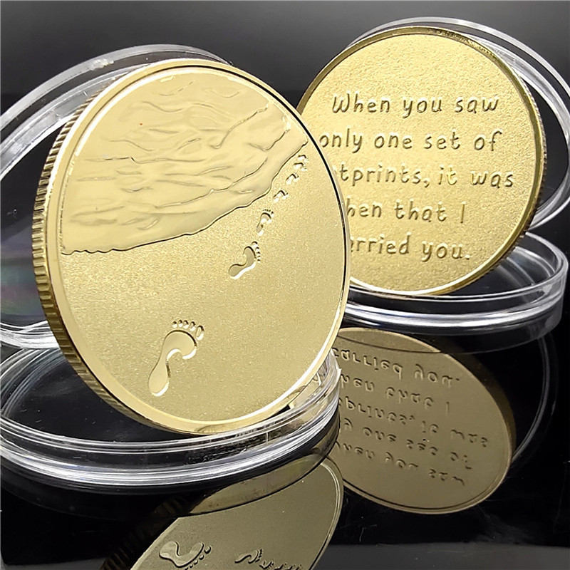 Island Beach Commemorative Coin Cross-border Source Commemorative Badge Coin Love Coin Wedding Coin 2024 Foreign Trade Commemorative