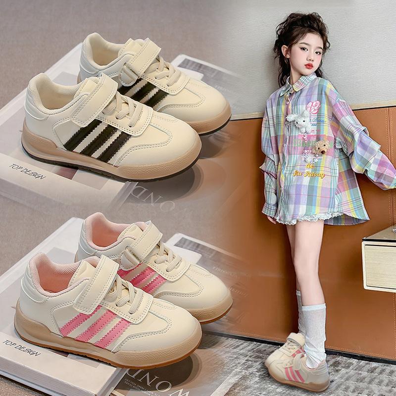 Children's shoes, spring and autumn, 2025, new sports boys, moral training board shoes, girls' breathable white shoes, versatile single shoes