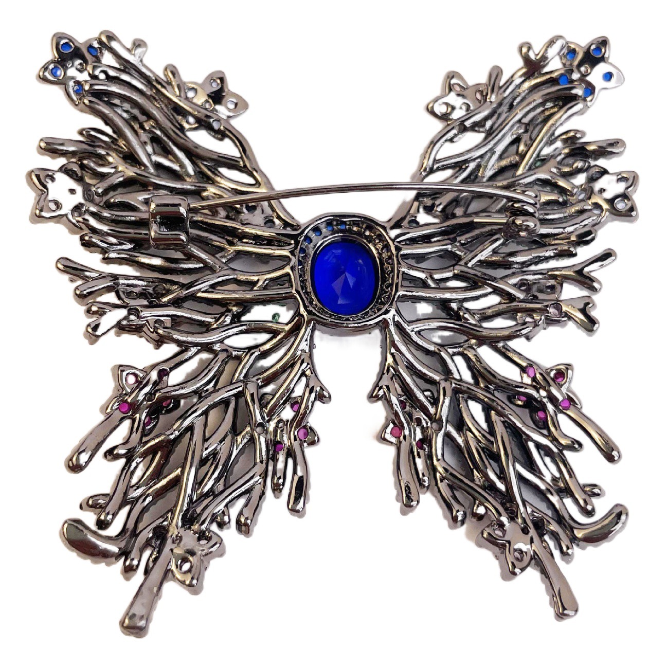 Heavy Industry Butterfly Zircon Micro-Embedded Brooch, High-Quality Clothing Texture, Green Coat Inlaid with Elegant Accessories